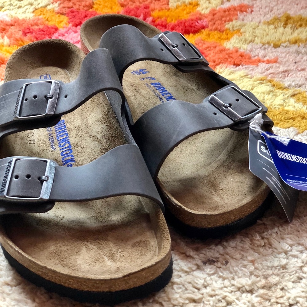 Birkenstock NIB Arizona iron gray size 44  reg
